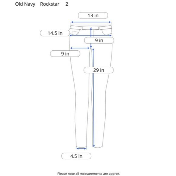 NEW Old Navy Womens Rockstar JeansSuper Skinny Fit Distressed Bleached Size 2 - Picture 3 of 12